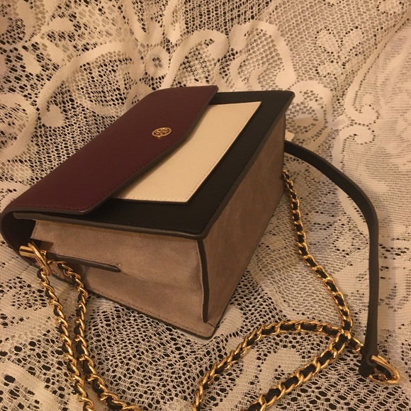 NWT Tory Burch Robinson Color-Block Double-Strap Convertible Shoulder Bag - Picture 12 of 14